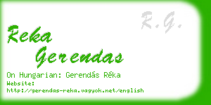 reka gerendas business card